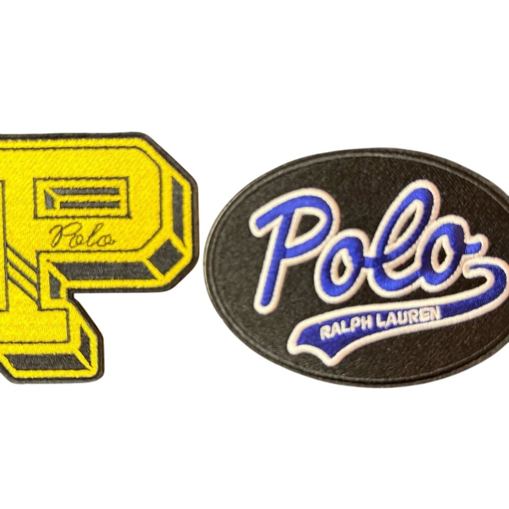 Polo Ralph Lauren Stick-On Embroidered Letter Patches Pack for Apparel